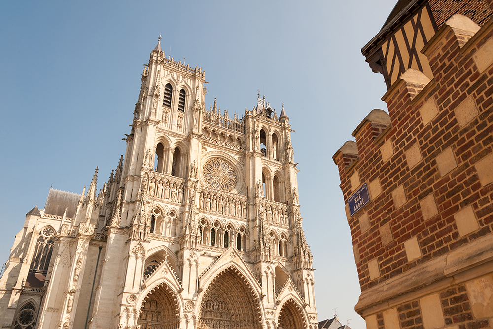 Famous Cathedral Basilica of Our Lady of Amiens, Picardy, France