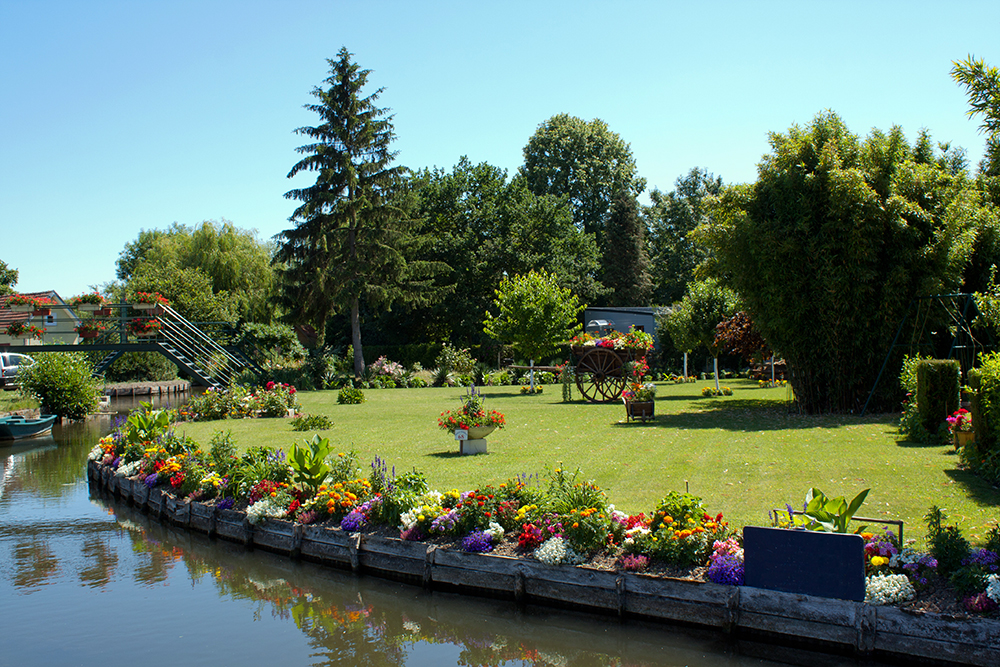 Amiens - The Hortillonnages ou ll water gardens in Picardy - France