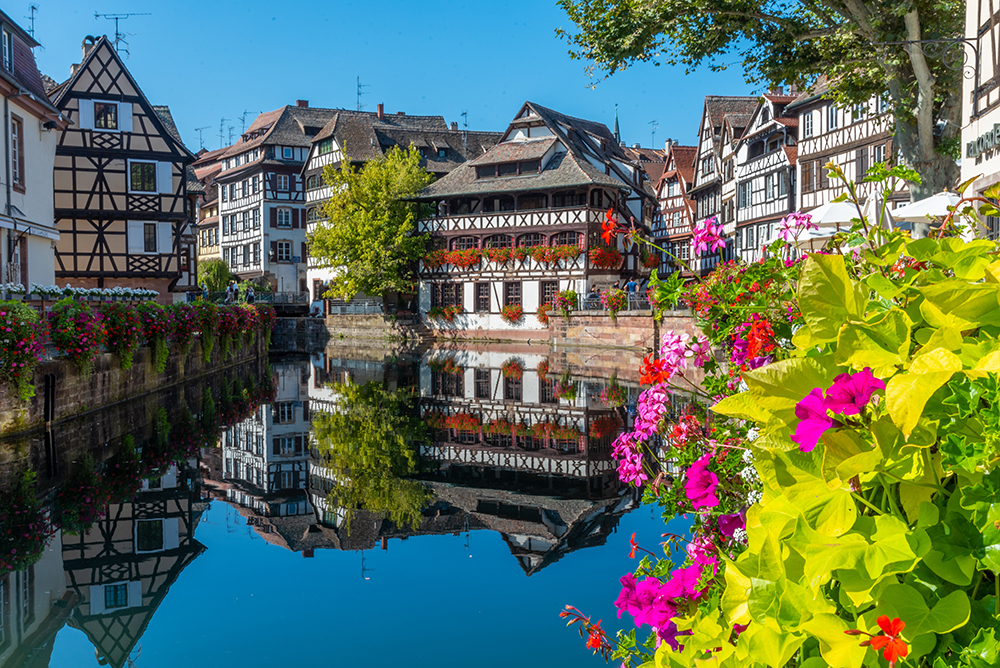 Colourful houses at Petite France district in Strasbourg, Germany