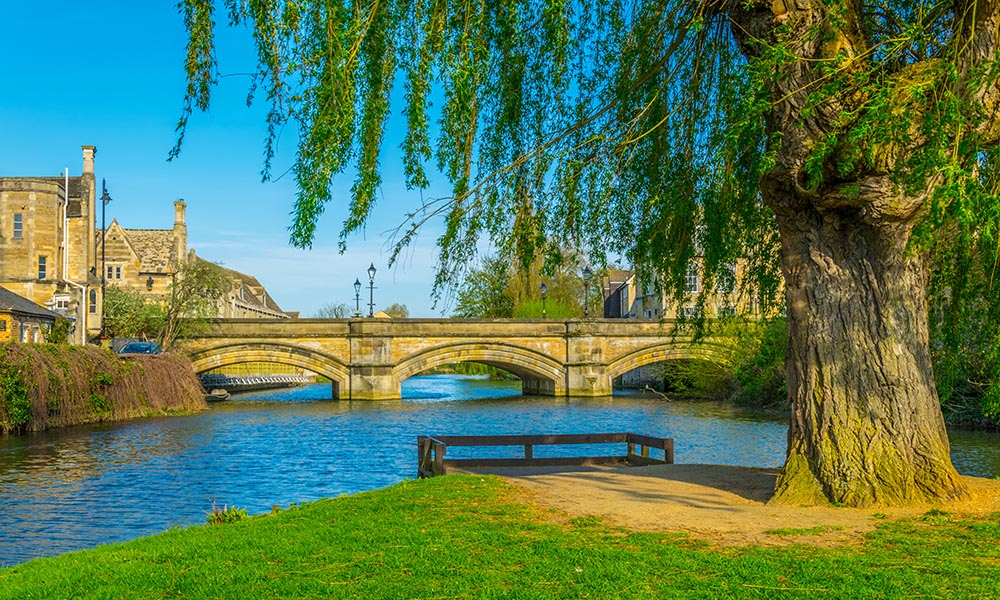 Cityscape of Stamford, England
