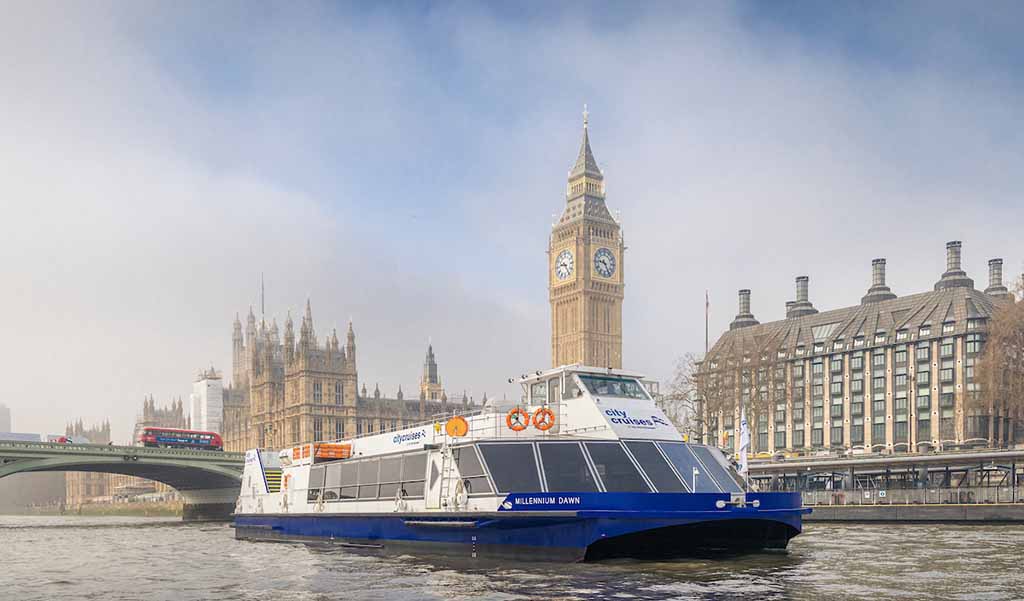 City Experiences, London, Thames, commercial, marketing, river, sightseeing, tourism, travel, family Thames sightseeing cruise on board Millennium Dawn..Client: City Experiences by Hornblower.Picture date: Monday March 28, 2022..Photograph by Christopher Ison ©.07544044177.chris@christopherison.com.www.christopherison.com..IMPORTANT NOTE REGARDING IMAGE LICENCING FOR THIS PHOTOGRAPH: This image is supplied to the client under the terms previously agreed. No sales are permitted unless expressly agreed in writing by the photographer. Sharing with third parties is prohibited without the written permission of the photographer.