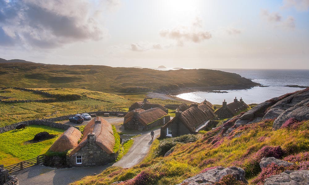 Gearrannan Blackhouse Village, Carloway, Isle of Lewis, Outer Hebrides. Scotland