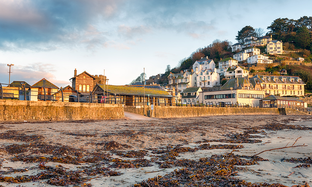 The seafront at Looe in Cornwall