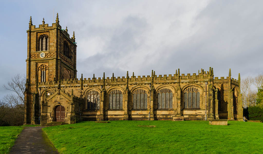 The Parish Church of St. Mary the Virgin in Mold, Flintshire