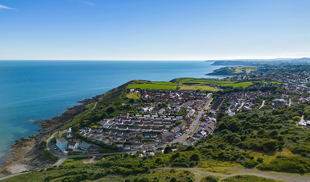 Mumbles town in Swansea South Wales