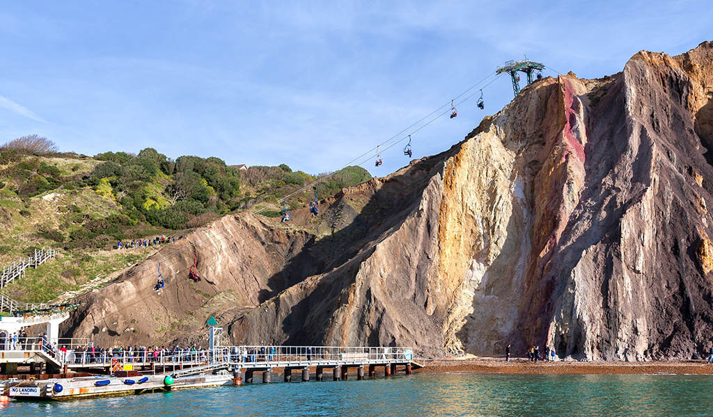 Chairlift to Alum Bay and the Needles