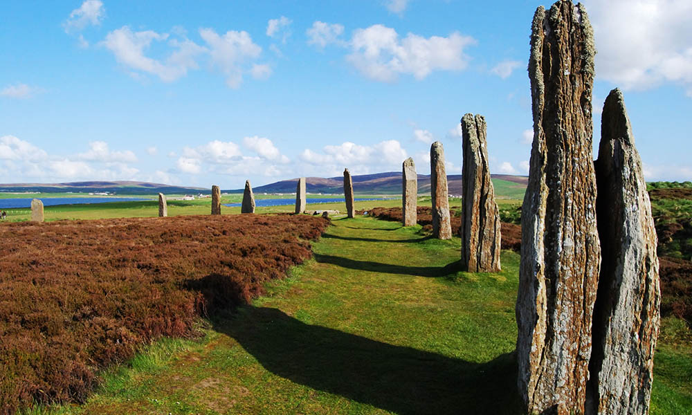 mystic Ring of Brodgar on the beautiful Orkney Islands