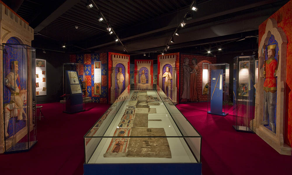 Waterford Museum of Treasures Medieval Museum Interior Gallery view of the Great Charter Roll