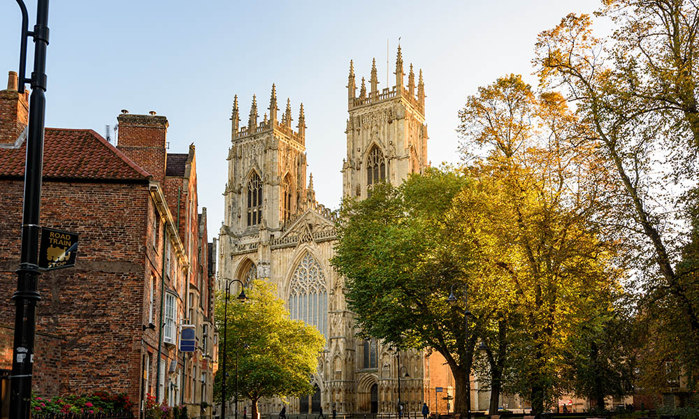 York Minster cathedral in England is the largest gothic cathedral in northern Europe.
